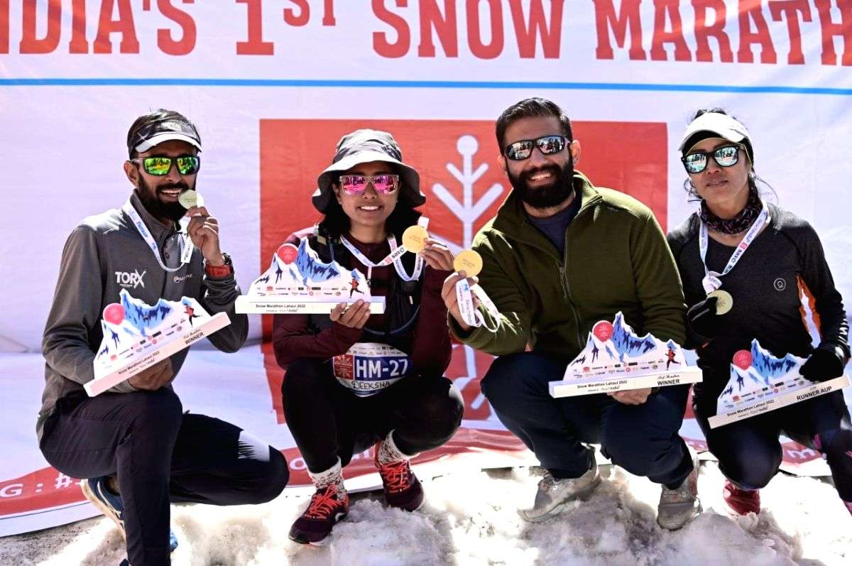 Shashwat Rao wins Snow Marathon in Lahaul, Dolma Tenzin first among women - Vimarsana News