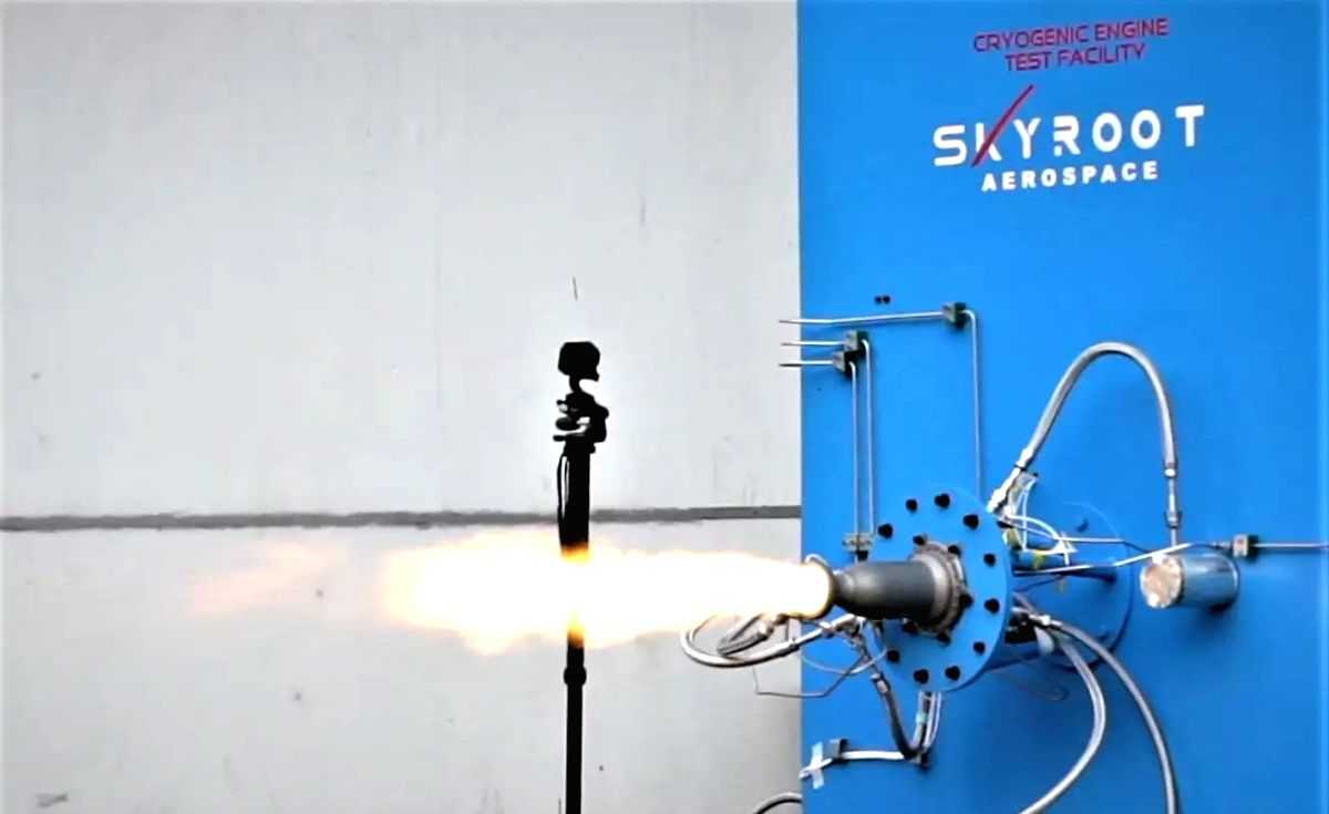 Skyroot Aerospace test fires 3D printed cryogenic engine successfully - Vimarsana News