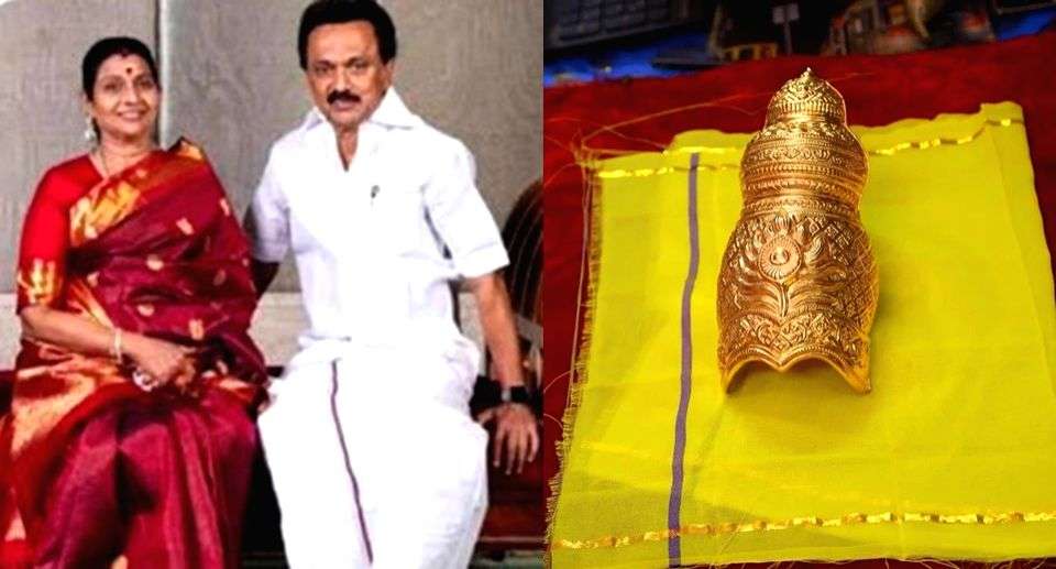 Stalin's wife donates gold crown worth Rs 14L to Guruvayoor temple - Vimarsana News