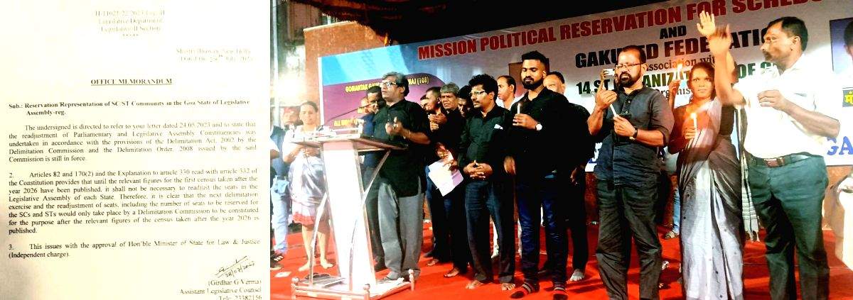 Goa ST community has to wait till 2026 delimitation for political quota - Vimarsana News