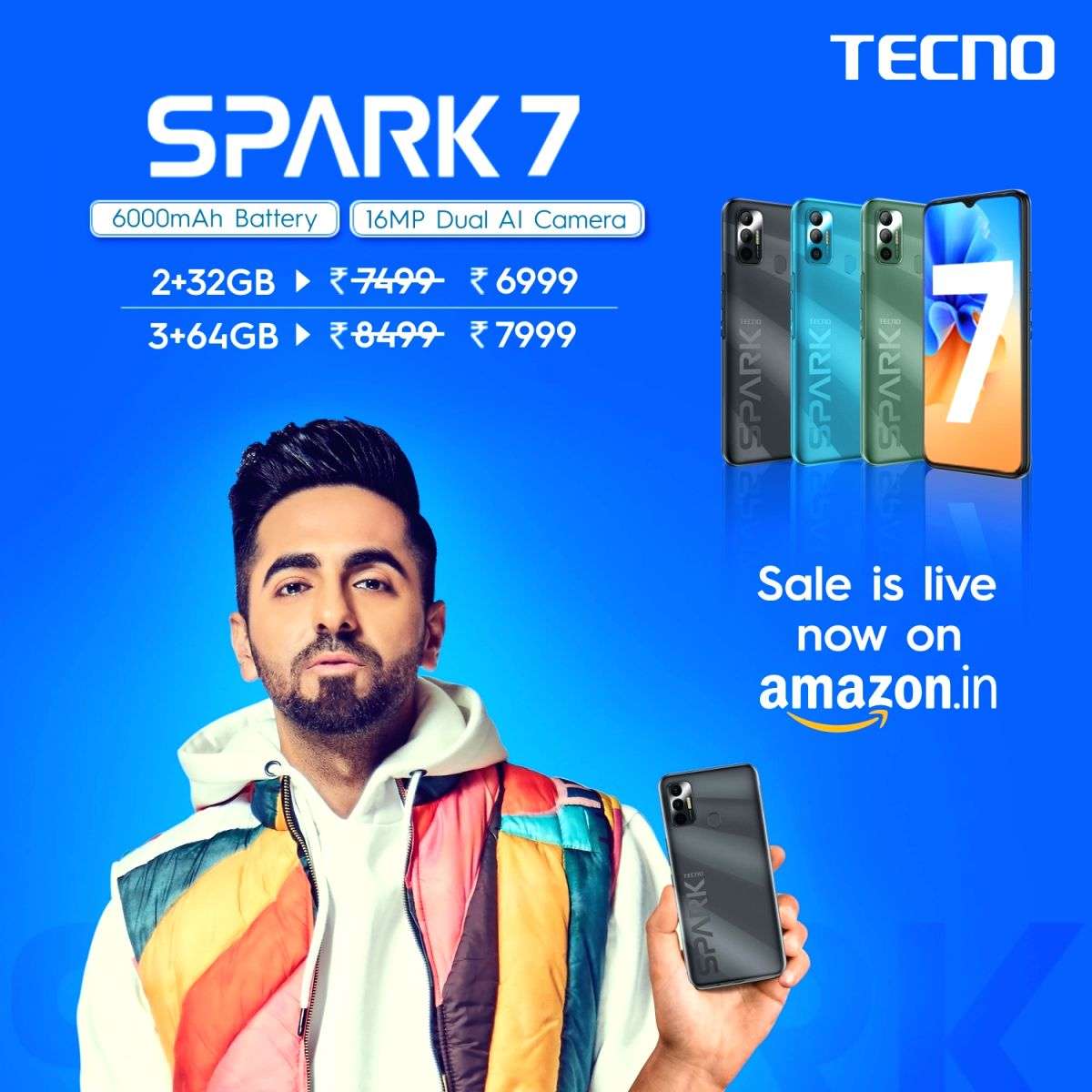 TECNO SPARK 7 Pro with 48MP camera, helio G80 processor launched at Rs 9,999 - Vimarsana News