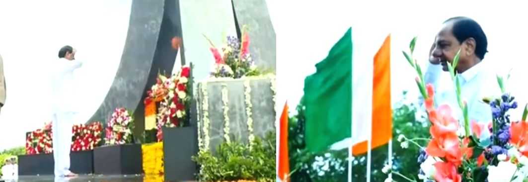 Telangana CM pays tributes at Army War Memorial - Vimarsana News