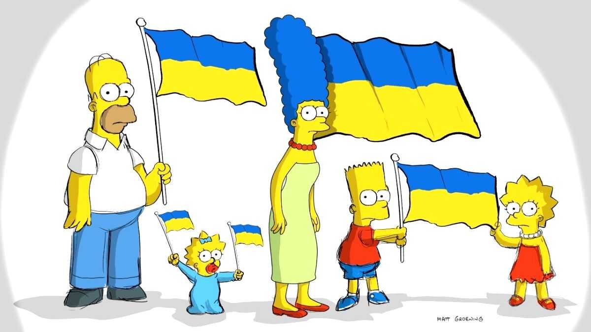 'The Simpsons' raise the Ukrainian flag in new cartoon - Vimarsana News