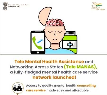 'Tele Mental Health Assistance and Networking Across States' launched - Vimarsana News