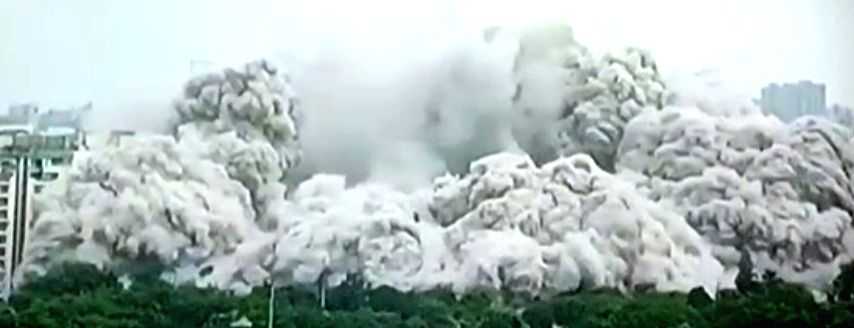 Supertech demolition: Environmentalists call for regular air monitoring, waste segregation - Vimarsana News