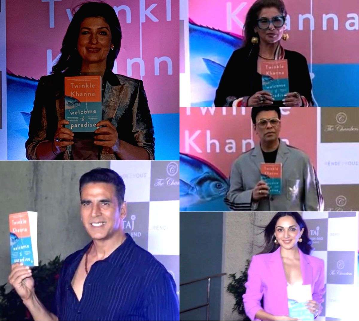 Twinkle unveils fourth book in the presence of Dimple, Akshay, KJo (Ld) - Vimarsana News