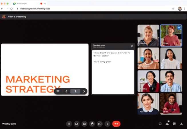 Users can now see speaker notes while co-presenting Google Slides in Meet - Vimarsana News