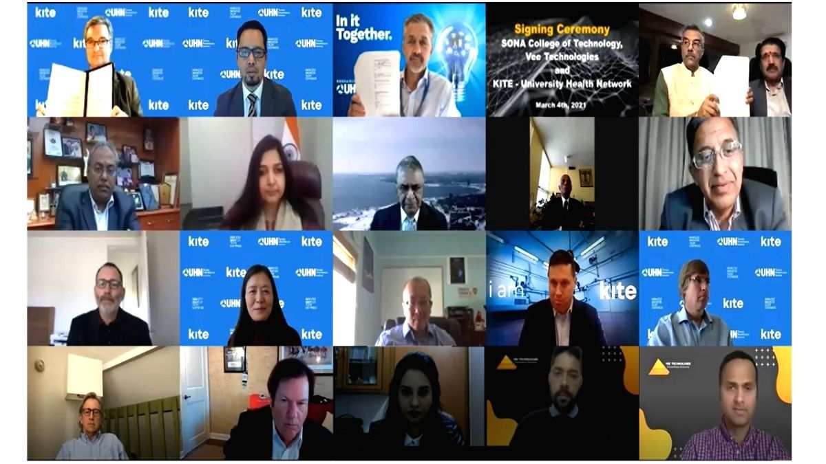 Vee Tech, Sona Group join Canada's UHN on wearable research - Vimarsana News