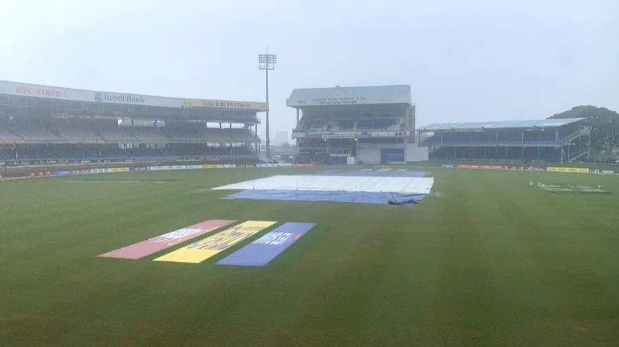 WI v IND: Start of day five's play delayed due to heavy rain at Queen's Park Oval - Vimarsana News