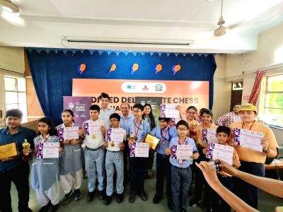 Winners get Rs 2 lakh as cash prize in Global Chess League's inter-school chess tournament - Vimarsana News