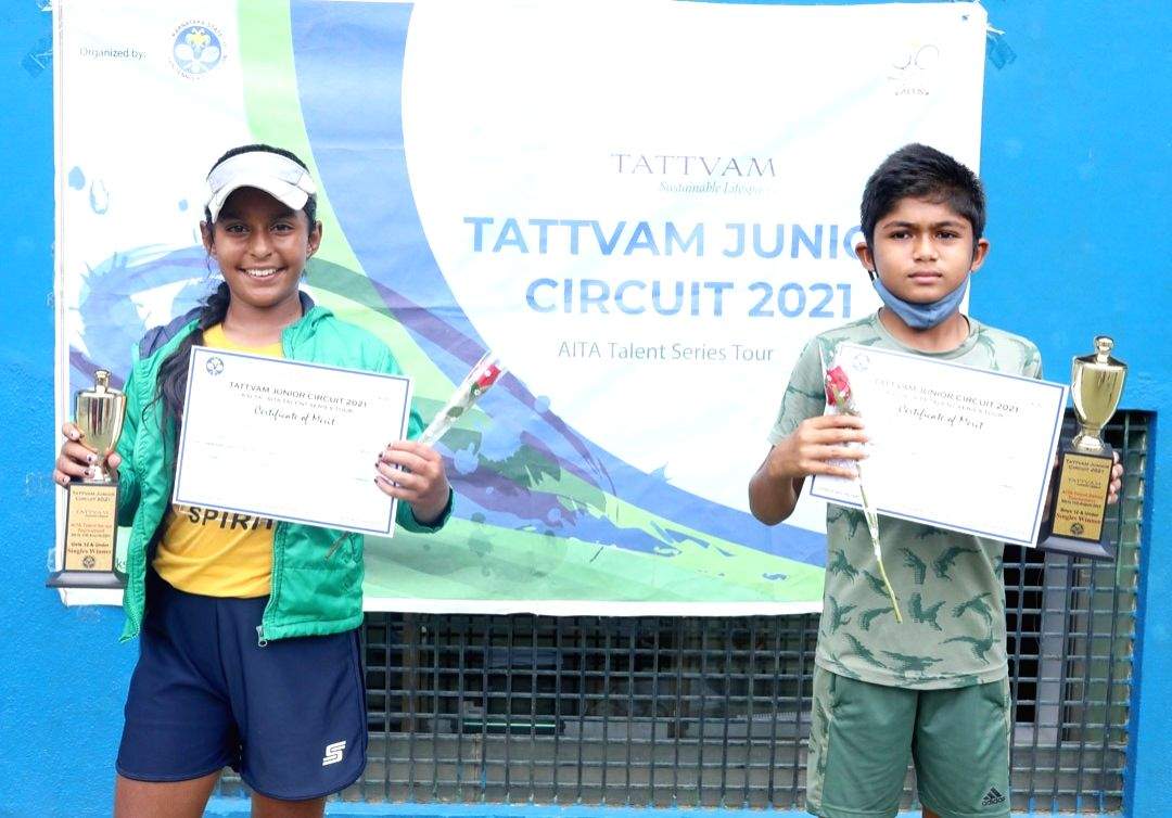 Yashas, Aahida emerge champions in KSLTA AITA Talent Series-3 - Vimarsana News