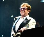 Elton John goes behind the mic at Dua Lipa and Callum Turner's 2nd wedding