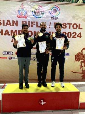 Akhil, Aishwary help India to a 1-2 finish in men's 50m rifle 3P event at Jakarta - Vimarsana News