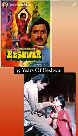 Anil Kapoor drops a still with Vijayashanti marking 35 yrs of 'Eeshwar' - Vimarsana News