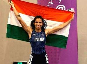 Asian Indoor Athletics: Jyothi, Tajinder Toor set National Records; Harmilan too bags gold medal on Day 1 (Ld) - Vimarsana News