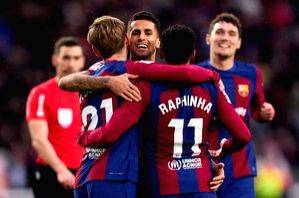 Barca cruise, Atletico held in Almeria in LaLiga - Vimarsana News