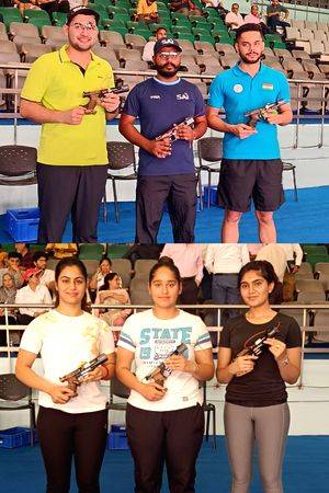 Bhavesh, Simranpreet win second 25m pistol Olympic Selection Trials - Vimarsana News