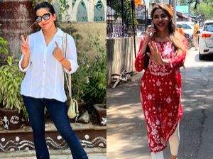 'Bigg Boss' stars Monalisa, Nikki Tamboli vote: 'An expression of our commitment to ourselves' - Vimarsana News