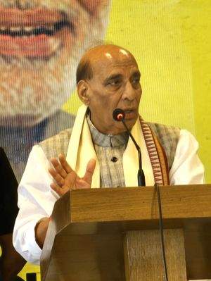 Defence Minister Rajnath Singh slams Congress over 'appeasement' politics - Vimarsana News