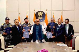 Defence Ministry inks MoU worth Rs 39,125cr to procure military equipment - Vimarsana News