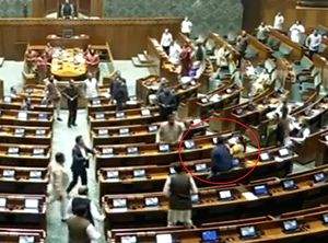 LS adjourned till 3 p.m amid uproar, 5 Congress MPs suspended for remainder of Session (Ld) - Vimarsana News