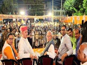 Ex-Haryana CM Khattar addresses Vijay Sankalp rally in Gurugram - Vimarsana News