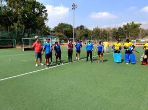 Former Indian Hockey stars undergo specialized coaching for uniformity in goalkeepers and drag-flickers training - Vimarsana News