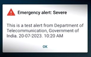 Govt tests 'emergency alert system', sends sample message to several users - Vimarsana News