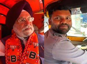 Hardeep Puri takes auto ride, holds candid conversation with driver over Centre's welfare schemes - Vimarsana News