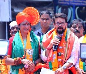 Hyderabad's BJP nominee files nomination with rally from Charminar - Vimarsana News