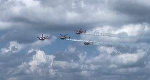 IAF's Sarang team enthralls crowd on culmination of Singapore Airshow - Vimarsana News