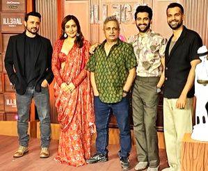 'Illegal 3' stars Neha Sharma, Piyush Mishra, Akshay Oberoi promote courtroom drama in Juhu - Vimarsana News