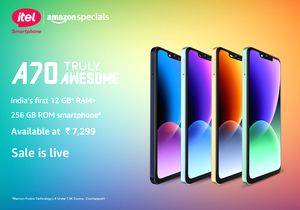 itel launches A70, India's 1st smartphone with 256GB ROM & 12GB (4+8) RAM at Rs 7,299, sales live today on Amazon - Vimarsana News