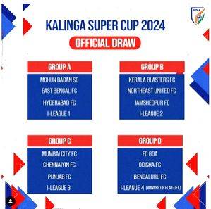 Kalinga Super Cup: Mohun Bagan, East Bengal in same group as draw conducted for 2023-24 edition - Vimarsana News