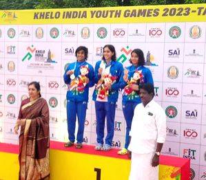KIYG 2023: Telangana swimmer Vritti Agarwal claims third gold as Maharashtra cross 100-medal mark - Vimarsana News