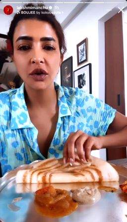 Lakshmi Manchu has a 'Happy Sunday' with crispy dosa and sambar - Vimarsana News