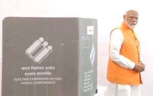 LS polls: PM Modi casts vote in Ahmedabad - Vimarsana News