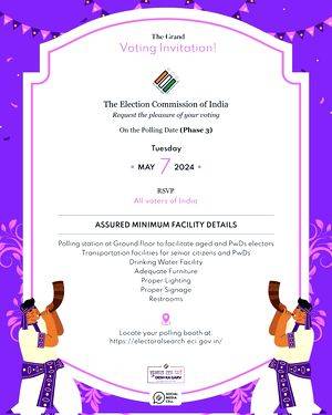 LS polls: Third phase begins across 93 constituencies in 11 states/UTs - Vimarsana News