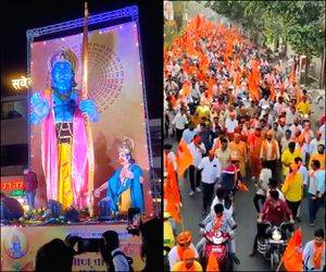 Maha hails Lord Ram with poojas, temple bells, prasad and colourful celebrations - Vimarsana News