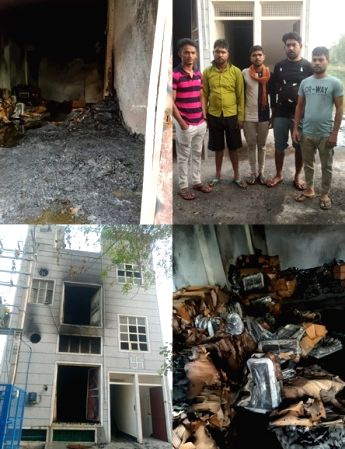 Two fire incidents in Delhi, 5 rescued from factory - Vimarsana News