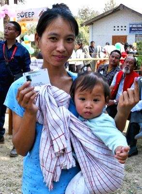 Nearly 84% turnout till 1 pm in Nagaland bypoll - Vimarsana News