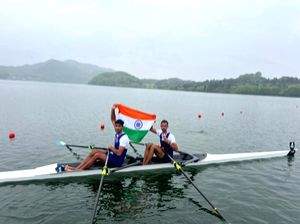 Nitin-Salman pair wins open doubles gold in Asia Cup rowing in South Korea - Vimarsana News
