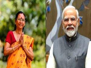 PM Modi speaks to Prof Sarasu - BJP's candidate from Kerala's Alathur LS seat - Vimarsana News