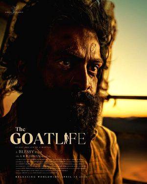 Prithviraj Sukumaran looks intense & rugged in new poster from 'The Goat Life' - Vimarsana News