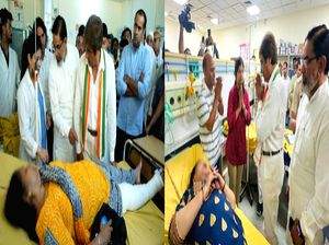 Raj Babbar visits Nuh hospital to meet injured individuals in bus fire tragedy - Vimarsana News