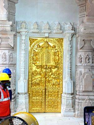Ram temple gets its first 'gold' door ahead of Jan 22 inauguration - Vimarsana News