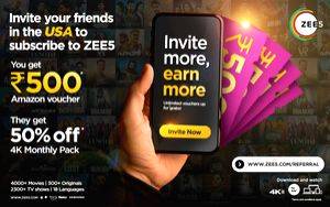Refer your USA friends to ZEE5 Global & win rewards together! - Vimarsana News