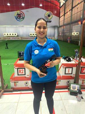 Rhythm Sangwan secures record 16th Olympic quota in Shooting (Ld) - Vimarsana News