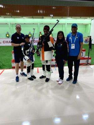 Rudrankksh, Mehuli win mixed team air Rifle gold in Jakarta - Vimarsana News