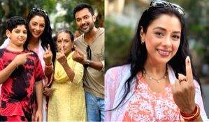 Rupali Ganguly goes to vote with mother & brother; 'family that votes together stays together' - Vimarsana News